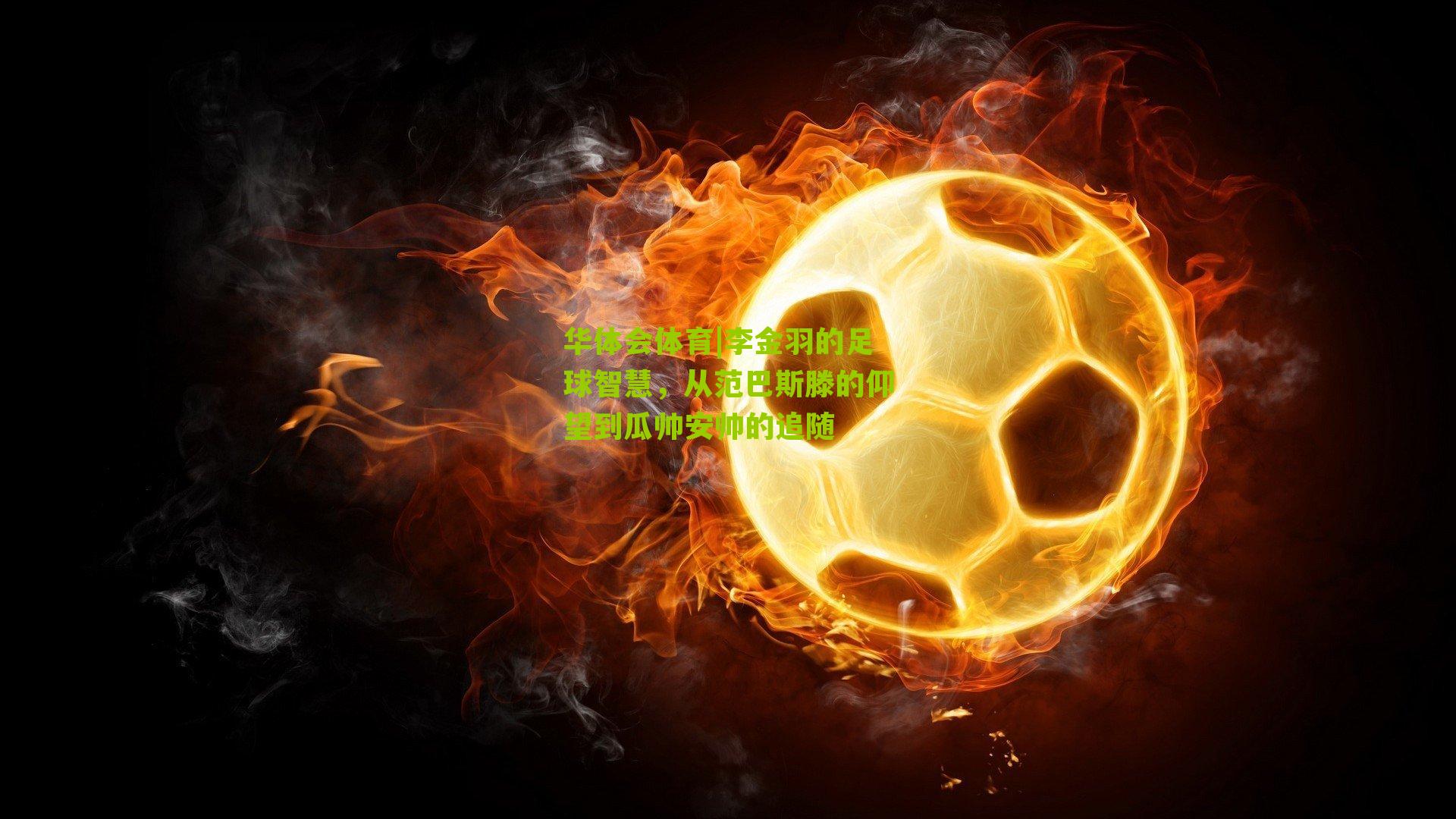 李金羽的足球智慧，从范巴斯滕的仰望到瓜帅安帅的追随